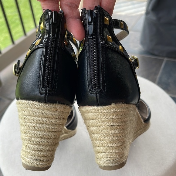 Back zip wedge espadrilles in excellent condition - Picture 4 of 11